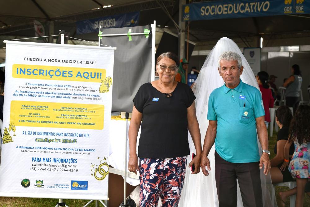 Capa da notícia: GDF Mais Perto do Cidadão desembarca na Fercal e intensifica inscrições para o Casamento Comunitário